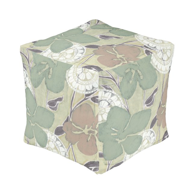 Serene Pastels II Pouf (Angled Front)