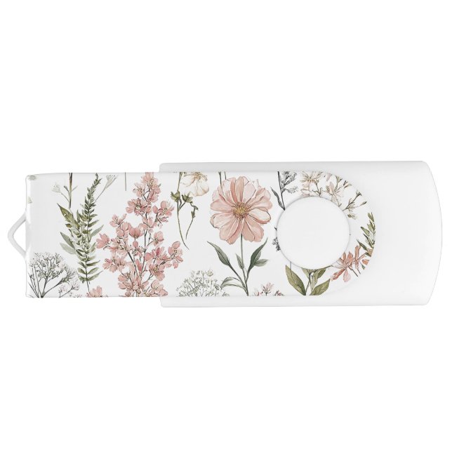 Serene Petals Flash Drive (Back)