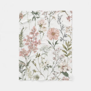 Serene Petals Fleece Blanket