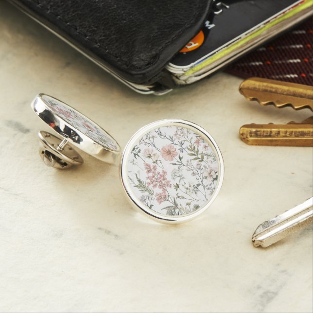 Serene Petals Lapel Pin (In Situ)