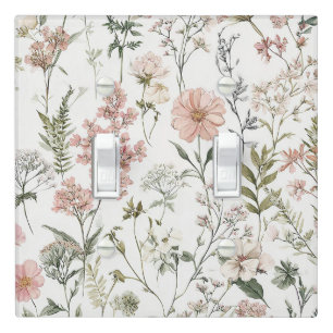 Serene Petals Light Switch Cover