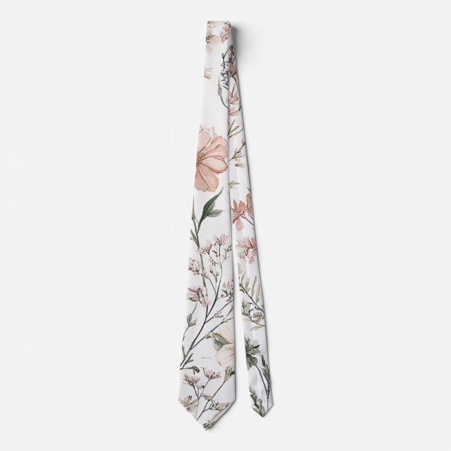 Serene Petals Neck Tie (Front)