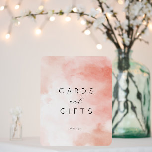Serene Pink Watercolor Gratitude Sign