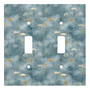 Serene Rain Garden Floral Pattern (6) Light Switch Cover