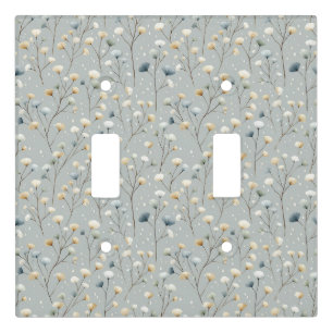 Serene Rain Garden Floral Pattern (7) Light Switch Cover