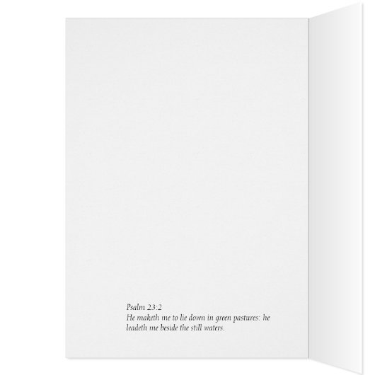 Serene Reflections  -  Scripture Card (Inside (Left))