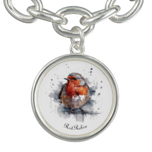 Serene Robin, custom Bracelet