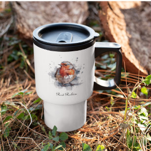 Serene Robin, custom Travel Mug