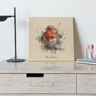 Serene Robin, custom Wood Wall Art