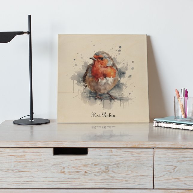 Serene Robin, custom Wood Wall Art (Creator Uploaded)