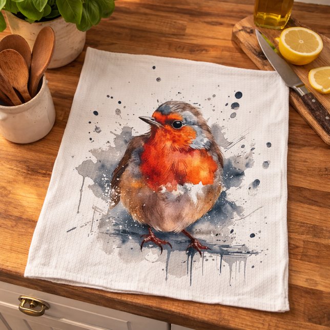 Serene Robin Kitchen Towel (Creator Uploaded)