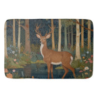 Serene rustic deer boho woodland forest greenery