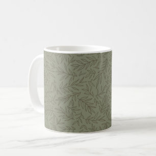 Serene Sage Green Deep Forest Calm Tone-on-Tone Coffee Mug