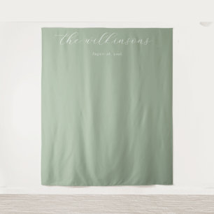 Serene Sage Minimalist Calligraphy Tapestry