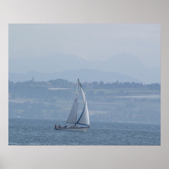 Serene Sailboat Poster (Front)