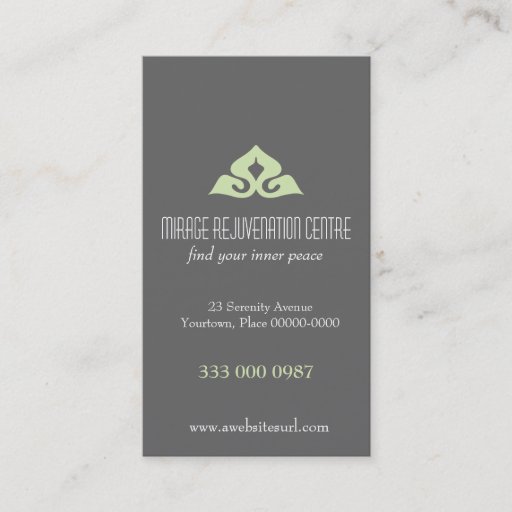 Customizable Serene Salon Appointment Business Card