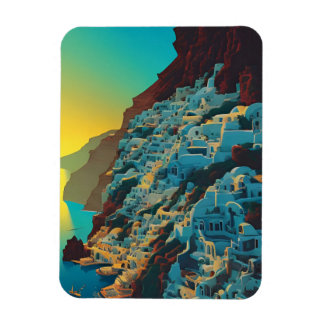Serene Santorini  Magnet
