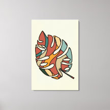 Serene Savanna Kind Leaf Abstract Modern Art