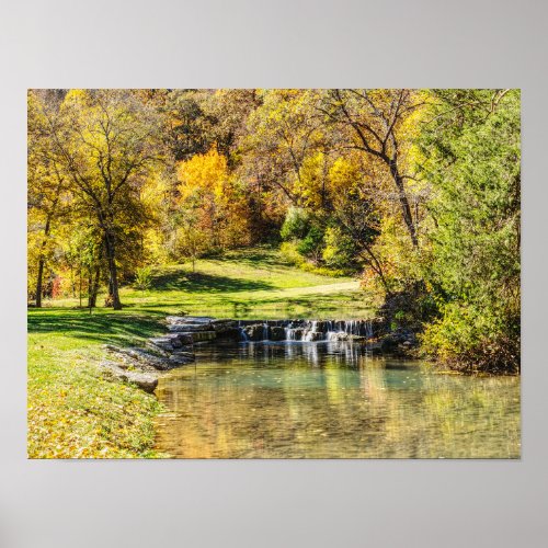 Serene Scene At Dogwood Creek Poster