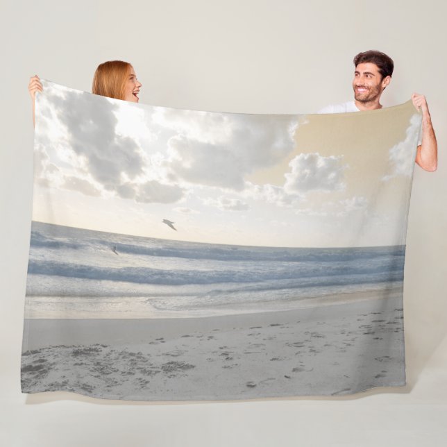 Serene Sea Fleece Blanket (In Situ)