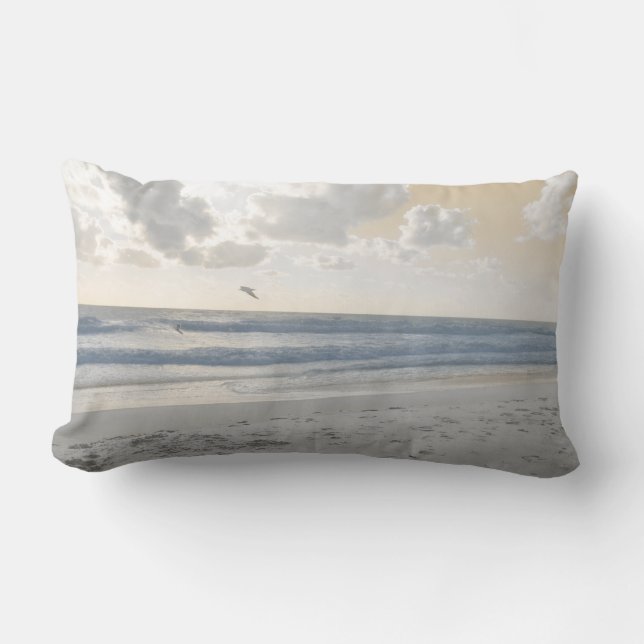 Serene Sea Lumbar Pillow (Front)