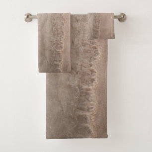 Serene Sea Meets Sandy Beach 1 Bath Towel Set