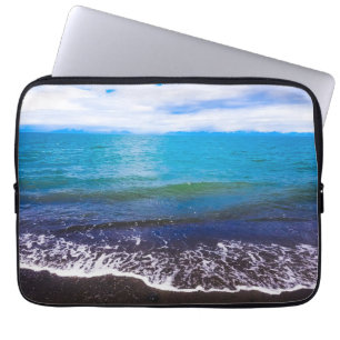 Serene Seascape Blue Horizon Laptop Sleeve