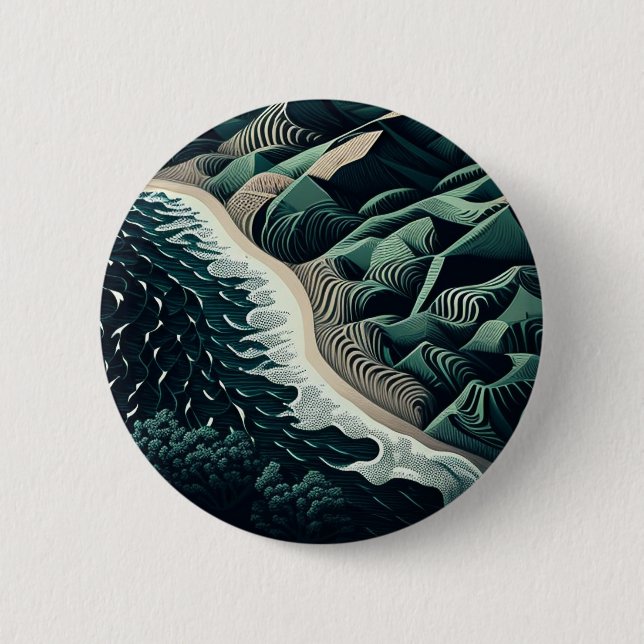 Serene Shores Button (Front)