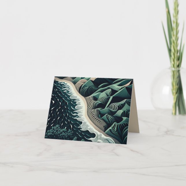 Serene Shores Card (Front)