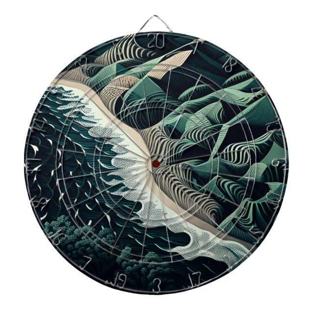 Serene Shores Dart Board (Front)