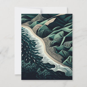 Serene Shores Note Card