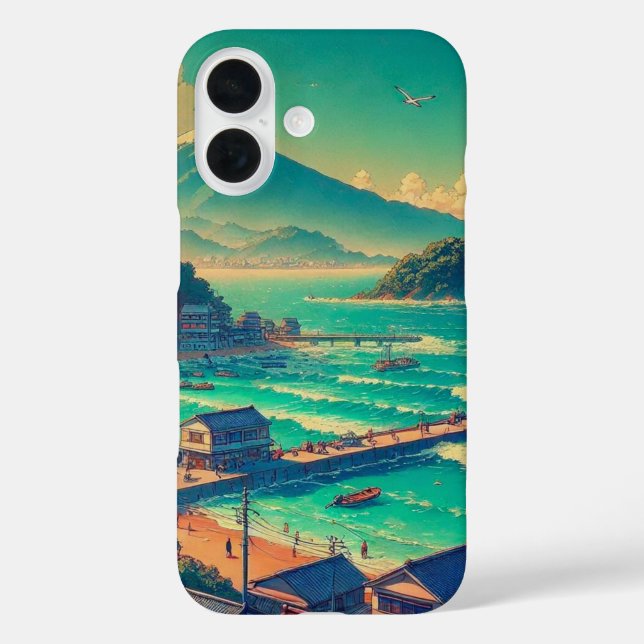 Serene Shores of Fuji Case-Mate iPhone Case (Back)