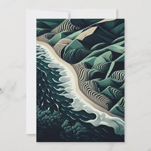 Serene Shores Thank You Card (Front)