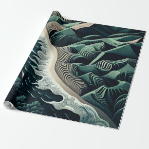 Serene Shores Wrapping Paper