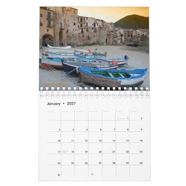 Serene Sicily 2010 Calendar (Jan 2027)