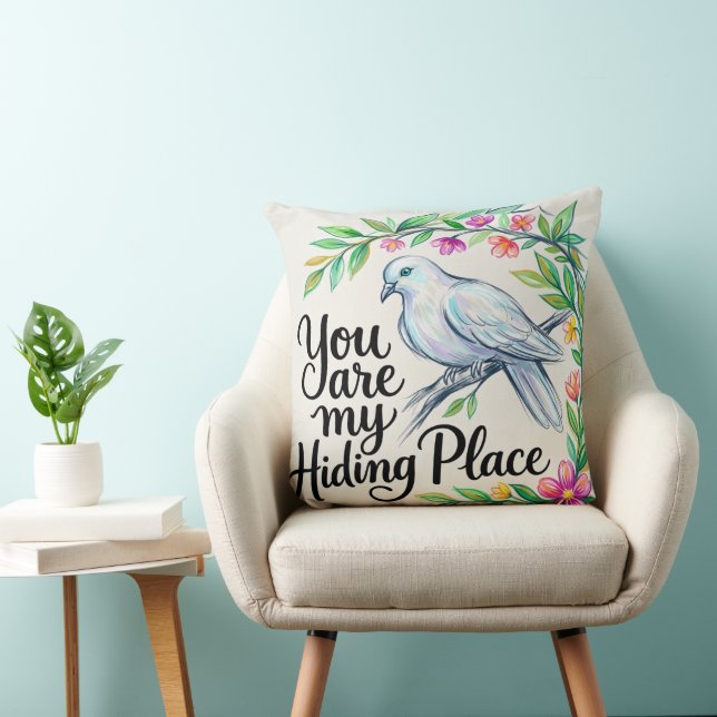 Serene Sketch Throw Pillow (Chair)
