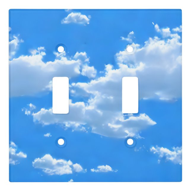 Serene Sky Light Switch Cover (Front)