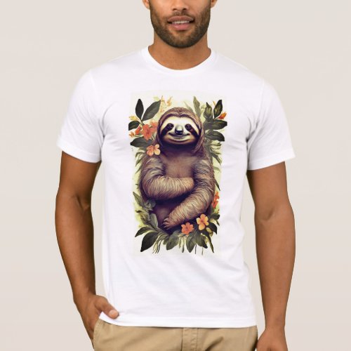Serene Sloth Reverie T_Shirt
