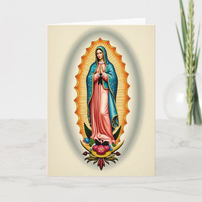 Serene Spiritual Figure Card (Front)