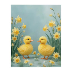 Serene Spring Ducklings Nursery Decor