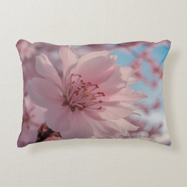 Serene Spring Flower Art  Accent Pillow (Front)