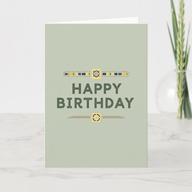 Serene Star Birthday Card (Front)