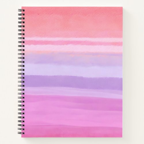  Serene Stripes Watercolor Notebook 