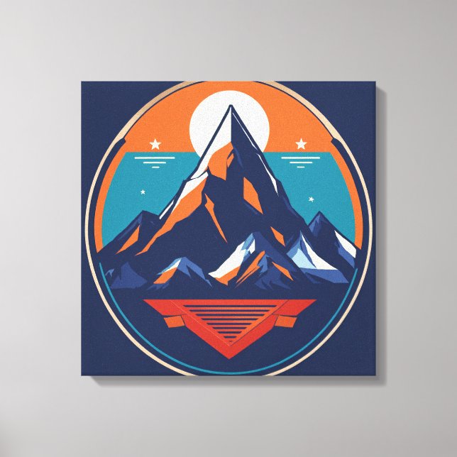 Serene Summit Graphic Canvas Print (Front)