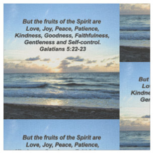 SERENE SUNRISE GALATIANS FRUITS OF THE SPIRIT FABRIC
