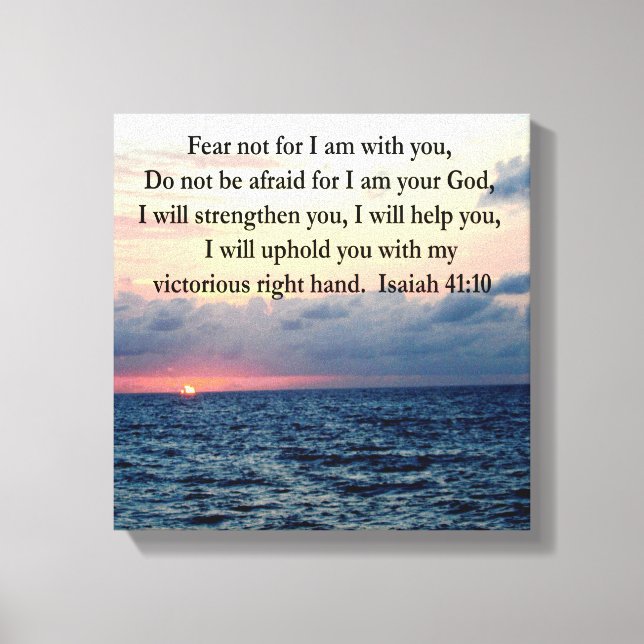 SERENE SUNRISE ISAIAH 41:10 CANVAS PRINT (Front)