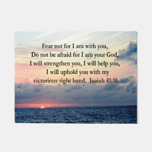 SERENE SUNRISE ISAIAH 41:10 DOORMAT