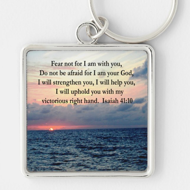 SERENE SUNRISE ISAIAH 41:10 KEYCHAIN (Front)