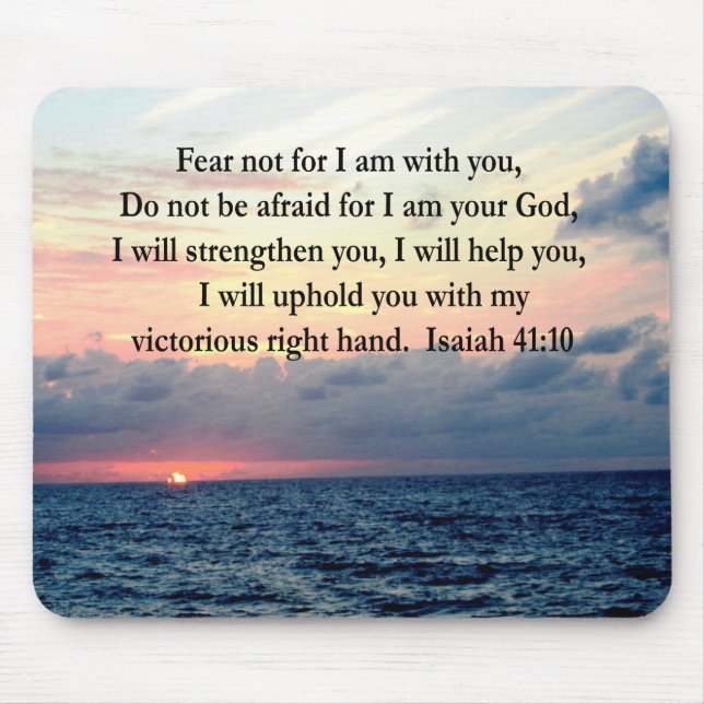 SERENE SUNRISE ISAIAH 41:10 MOUSE PAD (Front)