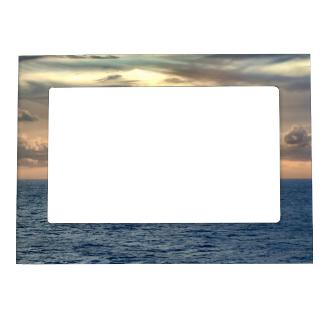 Serene Sunrise Magnetic Photo Frame (Front)
